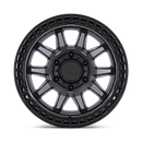 20x9 Black Rhino Calico Matte Gunmetal Matte Black Lip 6x139.7 ET0.00 Wheel