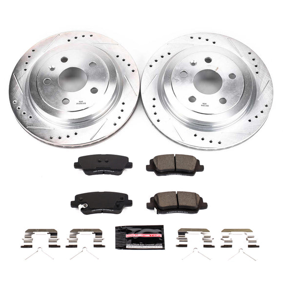 PowerStop Z23 Daily Driver Carbon-Fiber Ceramic Brake Pad and Drilled & Slotted