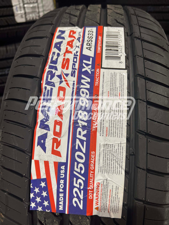 225/50ZR18 American Roadstar Sport A/S 99W BSW SL 225 50 18 2255018