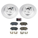 PowerStop Genuine Geomet Coated Rotor and Low-Dust Ceramic Brake Pad Kit