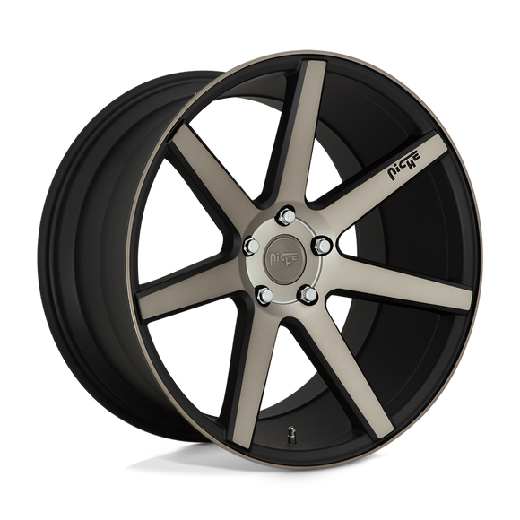 9.5x19 Niche Wheels M150 Verona Matte Black Machined Wheel 5x114.3 ET35 CB72.56