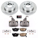 PowerStop OE Stock Replacement Low-Dust Ceramic Brake Pad, Rotor and Caliper Kit
