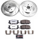 PowerStop Z36 Carbon-Fiber Ceramic Brake Pad with Drilled and Slotted Rotor Kit