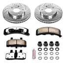 PowerStop Z36 Carbon-Fiber Ceramic Brake Pad with Drilled and Slotted Rotor Kit