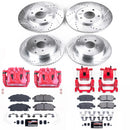 PowerStop Z23 Daily Driver Carbon-Fiber Ceramic Pads Drilled & Slotted Rotor & C