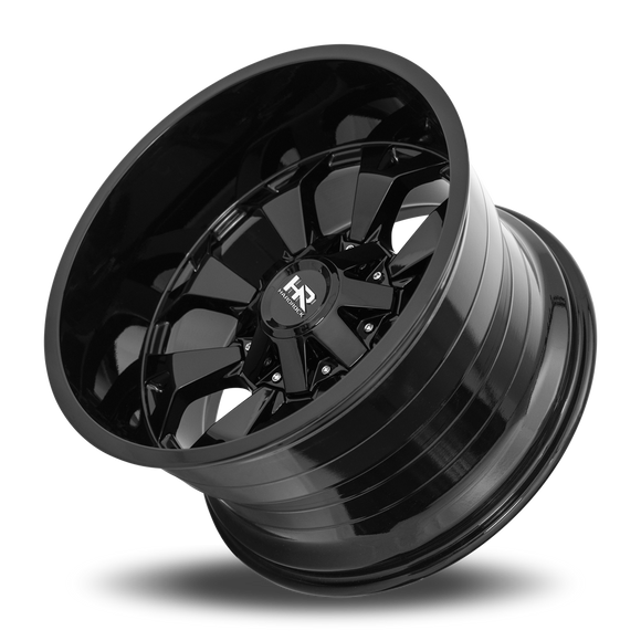 20x10 Hardrock Devastator Gloss Black 8x170 ET-19 wheel/rim