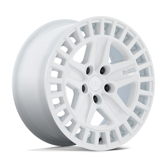 18X8.5 Black Rhino Alston Gloss White 5X114.3 5X4.5 ET25 Wheel Rim