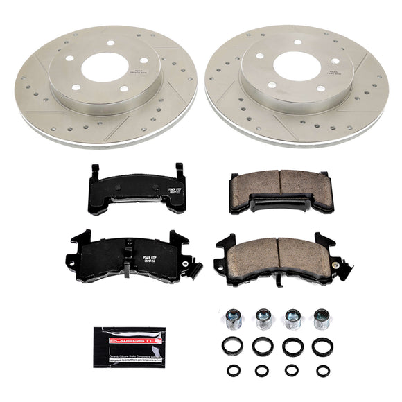 PowerStop Z23 Daily Driver Carbon-Fiber Ceramic Brake Pad and Drilled & Slotted