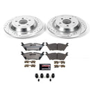 PowerStop Z36 Carbon-Fiber Ceramic Brake Pad with Drilled and Slotted Rotor Kit