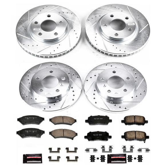 PowerStop Z23 Daily Driver Carbon-Fiber Ceramic Brake Pad and Drilled & Slotted