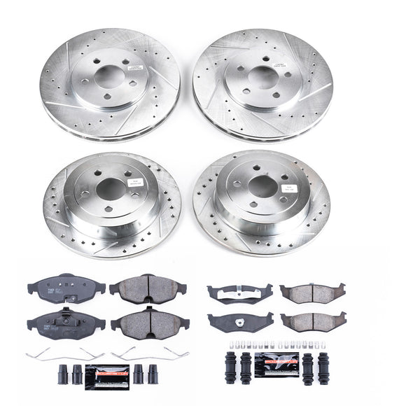 PowerStop Z23 Daily Driver Carbon-Fiber Ceramic Brake Pad and Drilled & Slotted