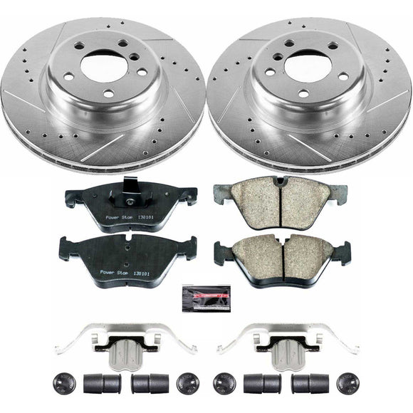 PowerStop Z23 Daily Driver Carbon-Fiber Ceramic Brake Pad and Drilled & Slotted