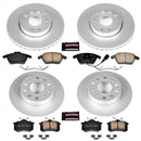 PowerStop Genuine Geomet Coated Rotor and Carbon-Fiber Ceramic Brake Pad Kit