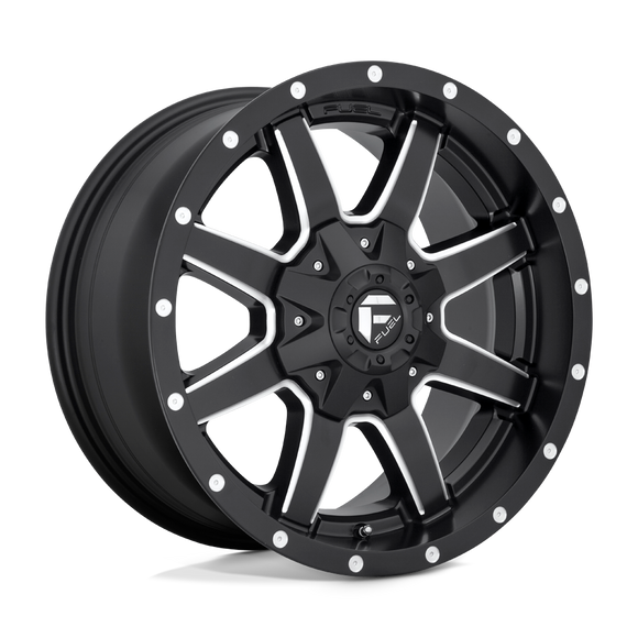 17X6.5 Fuel D538 Maverick Matte Black Milled 8X210 ET116 wheel/rim