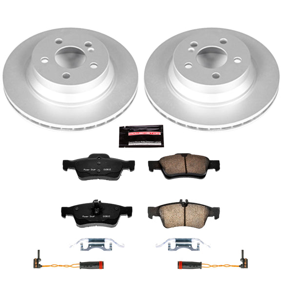 PowerStop Genuine Geomet Coated Rotor and Carbon-Fiber Ceramic Brake Pad Kit
