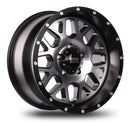 17x9 Mudder Trucker MT859 Mutiny Black Machined 5x127 5x5 ET-12 Wheel Rim-1