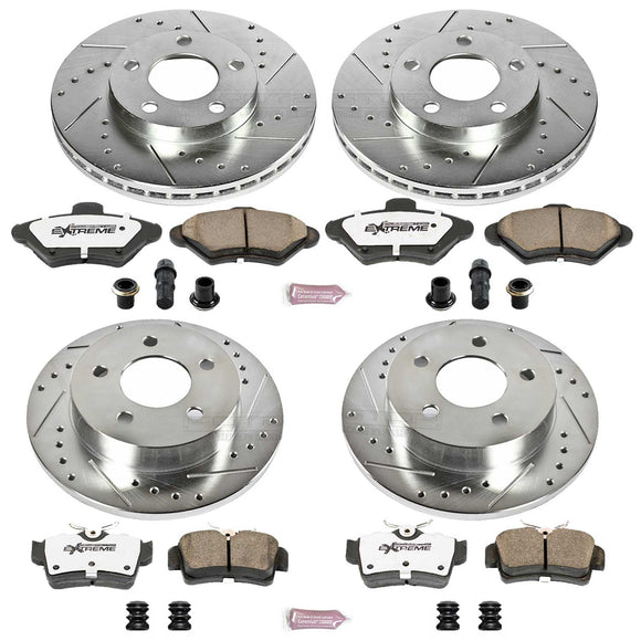 PowerStop Z26 Street Performance Ceramic Brake Pad and Drilled & Slotted Rotor K