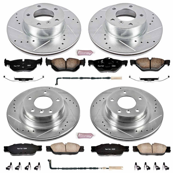 PowerStop Z23 Daily Driver Carbon-Fiber Ceramic Brake Pad and Drilled & Slotted