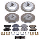 PowerStop Semi-Coated Rotor and Low-Dust Ceramic Brake Pad Kit