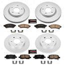 PowerStop Genuine Geomet Coated Rotor and Low-Dust Ceramic Brake Pad Kit