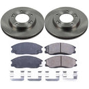 PowerStop OE Stock Replacement Low-Dust Ceramic Brake Pad and Rotor Kit
