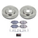 PowerStop OE Stock Replacement Low-Dust Ceramic Brake Pad and Rotor Kit