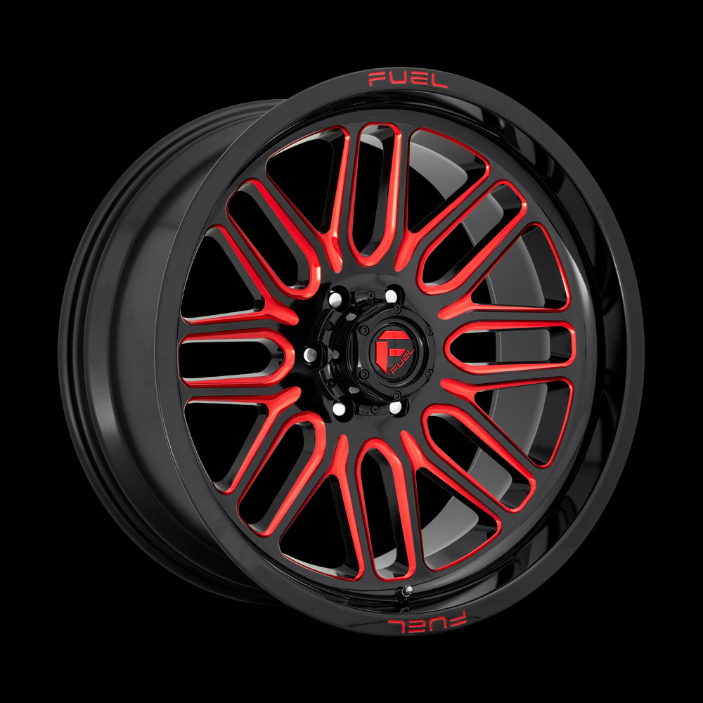 20X9 Fuel D663 Ignite Gloss Black Red Tinted Clear 6X139.7 ET1 wheel/rim - 0