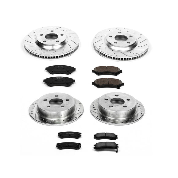 PowerStop Z23 Daily Driver Carbon-Fiber Ceramic Brake Pad and Drilled & Slotted
