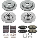 PowerStop OE Stock Replacement Low-Dust Ceramic Brake Pad and Rotor Kit