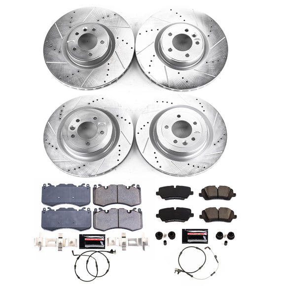 PowerStop Z23 Daily Driver Carbon-Fiber Ceramic Brake Pad and Drilled & Slotted