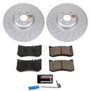 PowerStop Genuine Geomet Coated Rotor and Carbon-Fiber Ceramic Brake Pad Kit