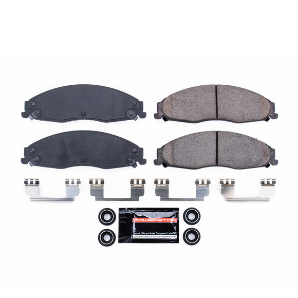 PowerStop Z23 Evolution Sport Carbon-Fiber Brake Pads With Hardware