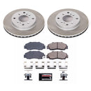 PowerStop Semi-Coated Rotor and Low-Dust Ceramic Brake Pad Kit