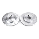 PowerStop Evolution Drilled Slotted Rotors Pair Front For Mercury