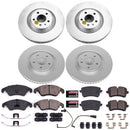 PowerStop Genuine Geomet Coated Rotor and Carbon-Fiber Ceramic Brake Pad Kit