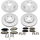 PowerStop Genuine Geomet Coated Rotor and Low-Dust Ceramic Brake Pad Kit