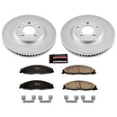 PowerStop Genuine Geomet Coated Rotor and Low-Dust Ceramic Brake Pad Kit