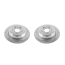 PowerStop Evolution Drilled Slotted Rotors Pair Rear For Honda Accord Crosstour