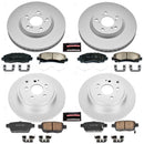 PowerStop Genuine Geomet Coated Rotor and Low-Dust Ceramic Brake Pad Kit