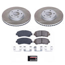 PowerStop Semi-Coated Rotor and Low-Dust Ceramic Brake Pad Kit