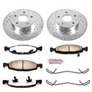 PowerStop Z36 Carbon-Fiber Ceramic Brake Pad with Drilled and Slotted Rotor Kit