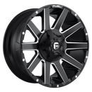 22X12 Fuel D616 Contra Matte Black Milled 6X135/6X139.7 ET-43 wheel/rim