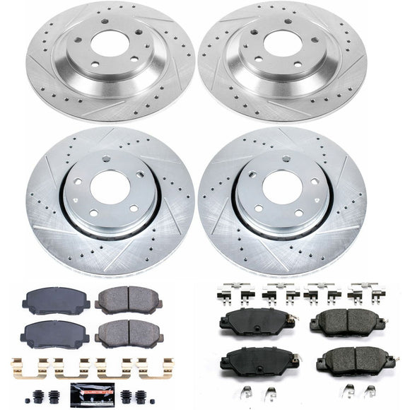 PowerStop Z23 Daily Driver Carbon-Fiber Ceramic Brake Pad and Drilled & Slotted