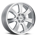 17x8.5 Voxx Turin Silver Mirror Mach Face and Lip 6x127/135 ET39 wheel/rim