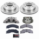 PowerStop OE Stock Replacement Low-Dust Ceramic Brake Pad, Rotor and Caliper Kit