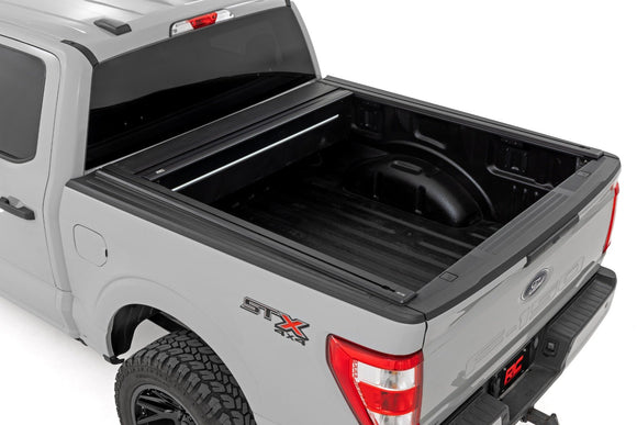 Rough Country Powered Retractable Bed Cover5'7" Bed Ford F-150 15-25