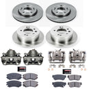 PowerStop OE Stock Replacement Low-Dust Ceramic Brake Pad, Rotor and Caliper Kit