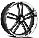 24x9 Resto Maverick Glossy Black Diamond Cut Lip 5x127 ET1 CB78.10 Wheel