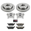PowerStop OE Stock Replacement Low-Dust Ceramic Brake Pad, Rotor and Caliper Kit