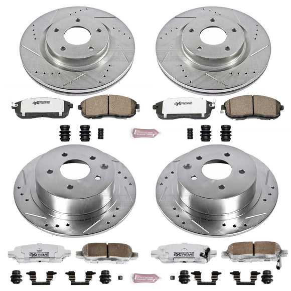 PowerStop Z26 Street Performance Ceramic Brake Pad and Drilled & Slotted Rotor K